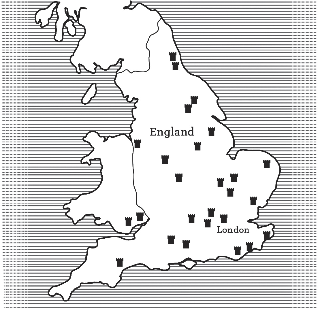 Important forts built by William the Conqueror William was crowned in London - photo 9