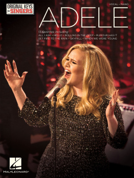 Adele Adele--Original Keys for Singers