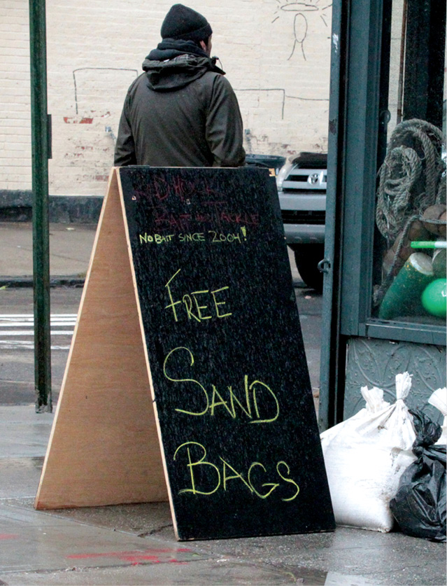 As Sandy hit free sand bags were made available in Brooklyns Red Hook - photo 5