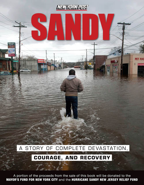 Two weeks after Sandy hit the New York region sand piles and damaged vehicles - photo 1