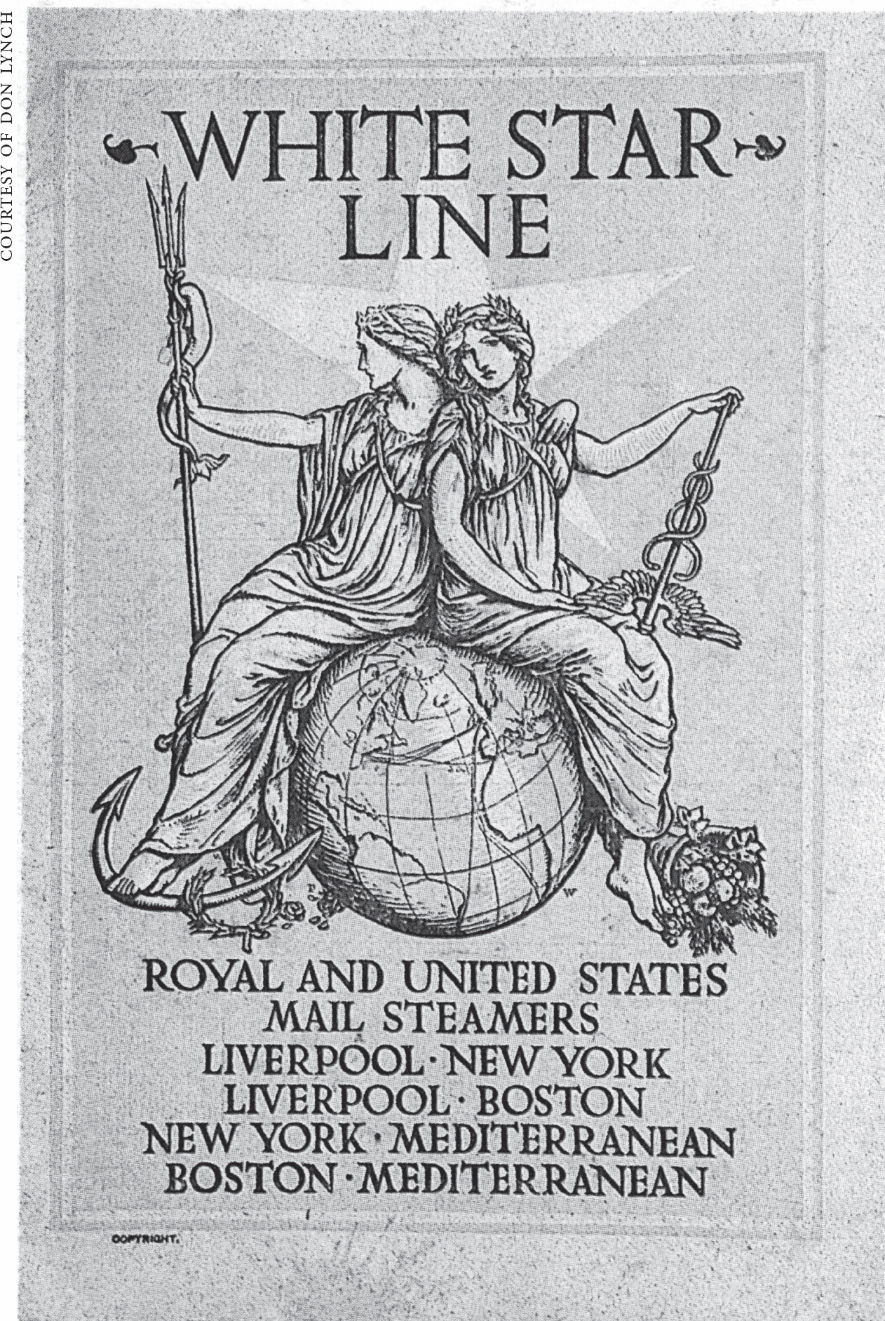 The cover of a 1906 White Star Line passenger list At Sea There was a Ship - photo 3