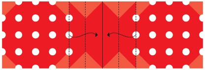 Fold inward along the inside dashed lines and outward along the edges of the - photo 26