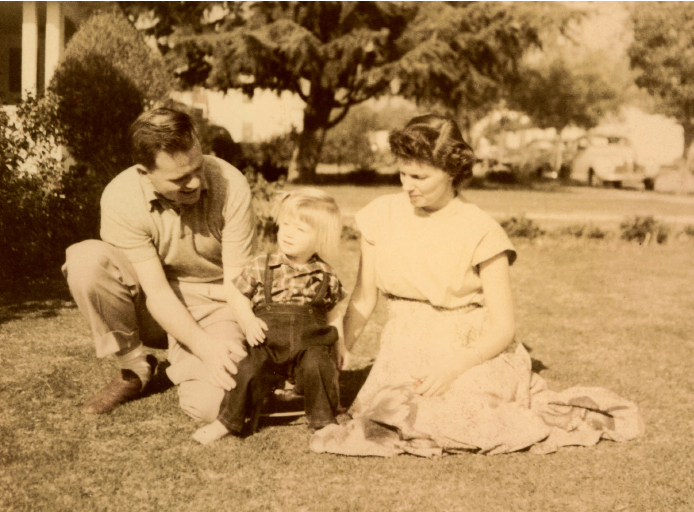 Dale Sally and Joyce on the front lawn of Dales parents home in Santa Monica - photo 7