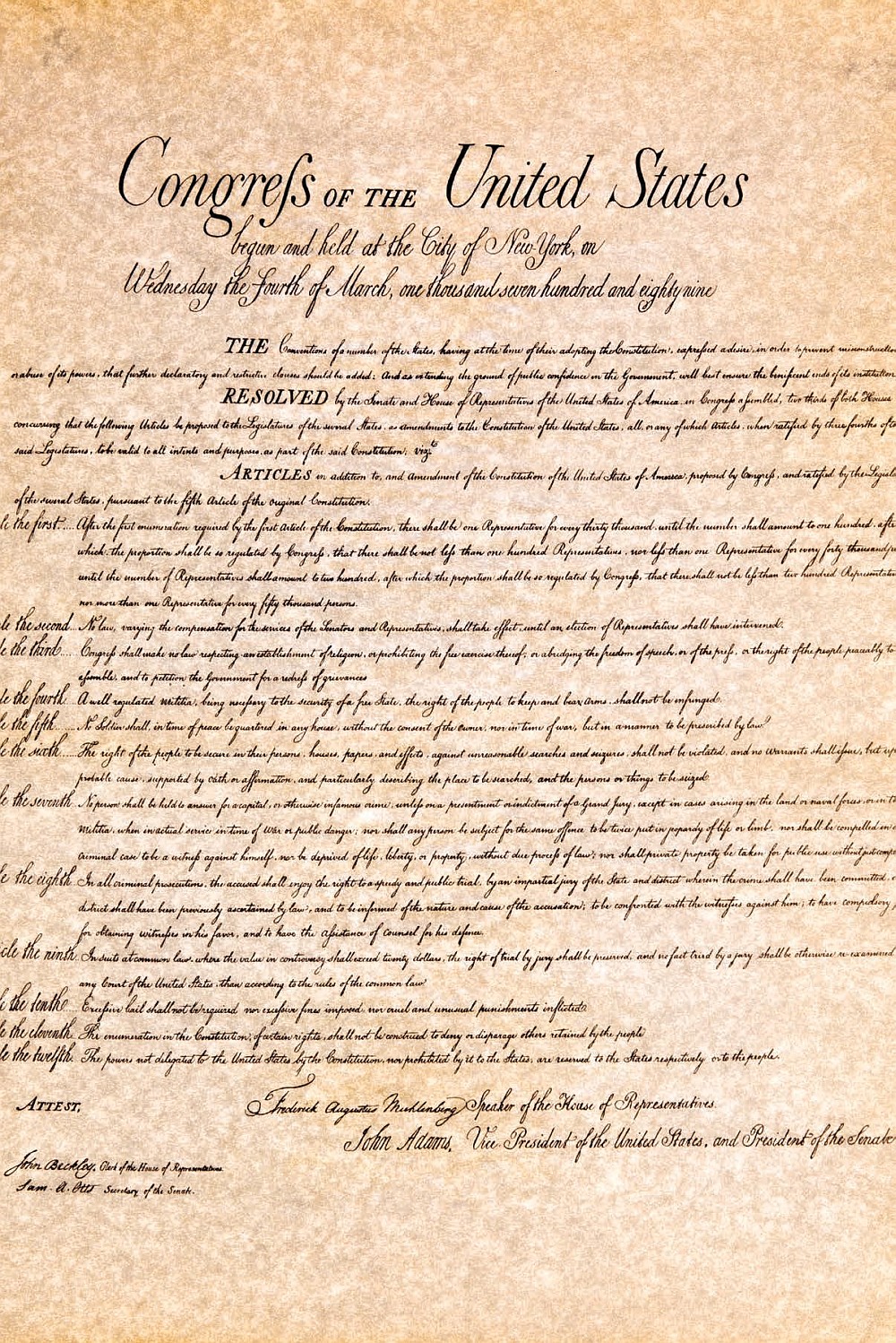 The Bill of Rights consists of ten amendments to the US Constitution Freedom - photo 2