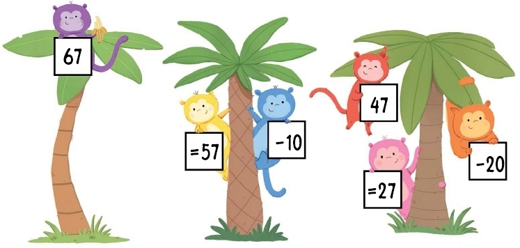 Mummys Secret Solve the subtraction problems using the symbols key on the - photo 9