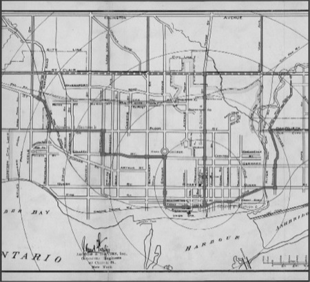 Fig 3-1 The preferred route of the subway plan proposed in 1910 by the New - photo 2