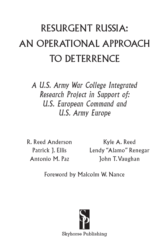 First Published by 2016 US Army War College Press First Skyhorse Publishing - photo 1