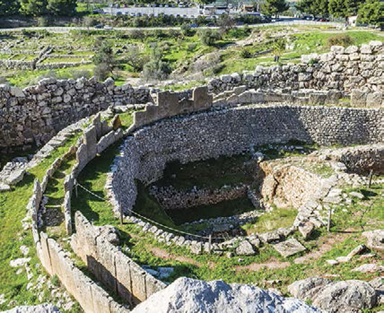 THE RUINS OF MYCENAE ARE SHOWN HEREIT WAS AN IMPORTANT SETTLEMENT IN SOUTHERN - photo 3