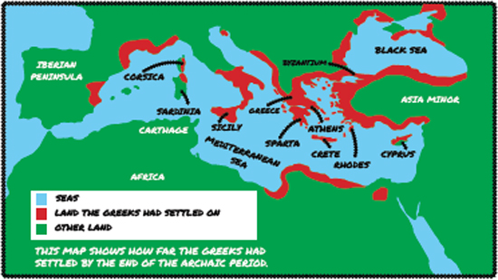 THIS MAP SHOWS HOW FAR THE GREEKS HAD SETTLED BY THE END OF THE ARCHAIC PERIOD - photo 6