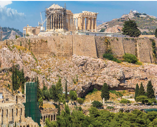 THE ACROPOLIS AN AREA IN ATHENS WHERE MANY BUILDINGS WERE BUILT DURING THE - photo 7