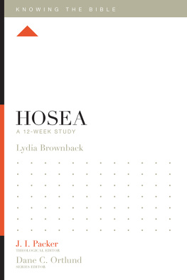 Lydia Brownback - Hosea: A 12-Week Study