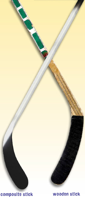 Old hockey sticks also didnt have curved blades The curve helps players lift - photo 6