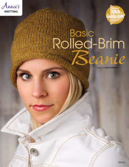 Annies - Basic Rolled-Brim Beanie Knit Pattern