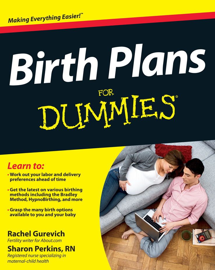 Birth Plans For Dummies by Rachel Gurevich and Sharon Perkins RN Birth - photo 1