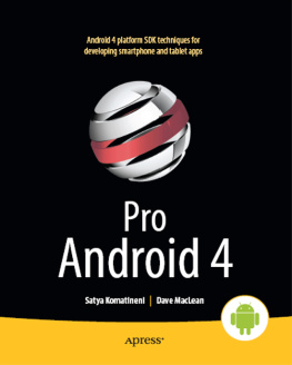 Satya Komatineni - Pro Android 4