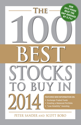 Peter Sander - The 100 Best Stocks to Buy in 2014