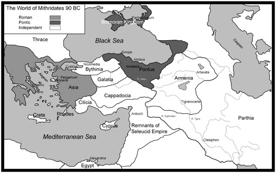 The world of Mithridates The date of 90 BC is only an approximate guide for - photo 2