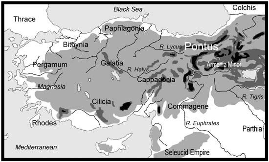 Asia Minor showing major regions and physical geography Physical geography - photo 3