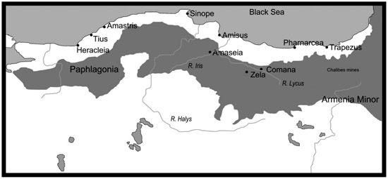 Physical geography of Pontus showing the approximate positions of the main - photo 4