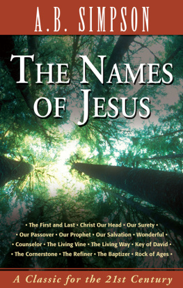 A. B. Simpson The Names of Jesus