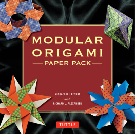 Michael G. Lafosse Modular Origami Paper Pack: 350 Colorful Papers Perfect for Folding in 3D