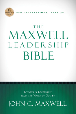 Thomas Nelson NIV, the Maxwell Leadership Bible: Holy Bible, New International Version