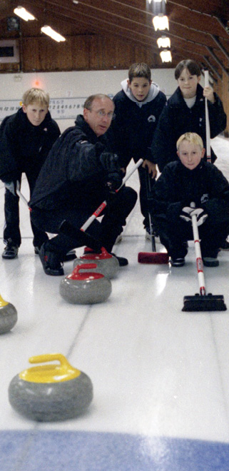 Even back when they were pre-teens Brad Jacobs left and Ryan Harnden front - photo 8