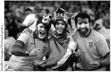 Exuberant Brazilian fans cheer on the Seleo at the Maracan Stadium The - photo 3