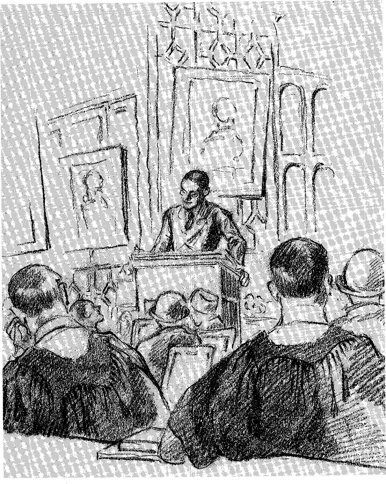 Theresa Garrett Eliots pencil drawing of T S Eliot delivering his final Clark - photo 1