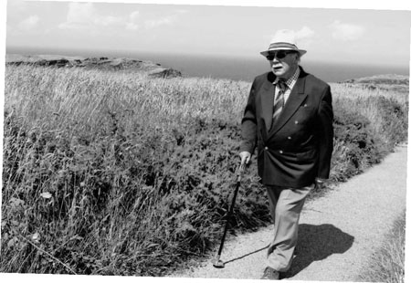 Author Michael Williams exploring the haunted coastline of Tintagel Trevena on - photo 2