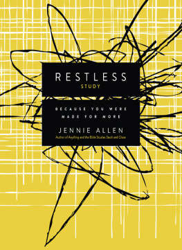 Jennie Allen Restless Bible Study Guide: Because You Were Made for More