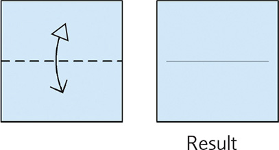 The plain arrow shows the direction of the fold The triangle shows the - photo 6