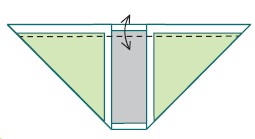 Valley-fold all of the layers of the top edge down to form a folded margin - photo 17