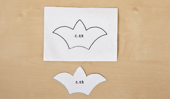 A freezer-paper template traced and cut out Marking the Templates Besides the - photo 5