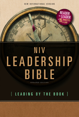 Zondervan - NIV Leadership Bible: Leading by the Book