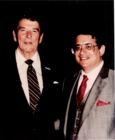 Paul poses with President Ronald Reagan at afundraiser for Florida Senator - photo 5