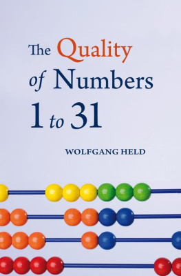 Wolfgang Held - The Quality of Numbers 1-31