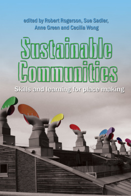 Robert Rogerson - Sustainable Communities: Skills and Learning for Place Making