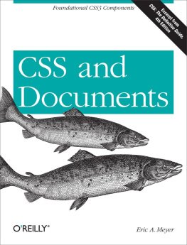 Eric A. Meyer CSS and Documents