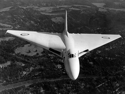 Avro 698 prototype VX770 pictured over Hampshire en route to the Farnborough - photo 3