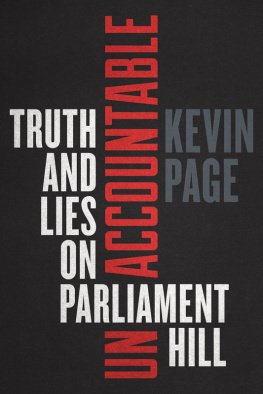 Kevin Page Unaccountable: Truth and Lies on Parliament Hill