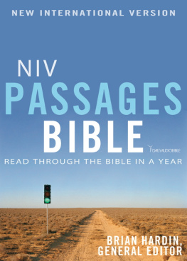 Brian Hardin - NIV Passages Bible: Read through the Bible in a Year