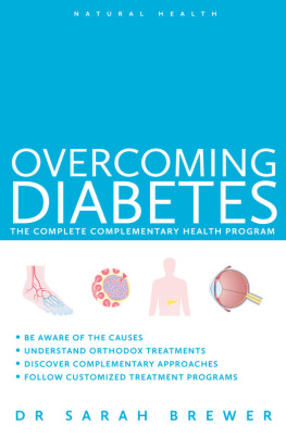 Dr. Sarah Brewer - Overcoming Diabetes: A Doctors Guide to Self-Care