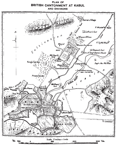 Plan of the British cantonment at Kabul Jalalabad during the siege by Akbar - photo 2