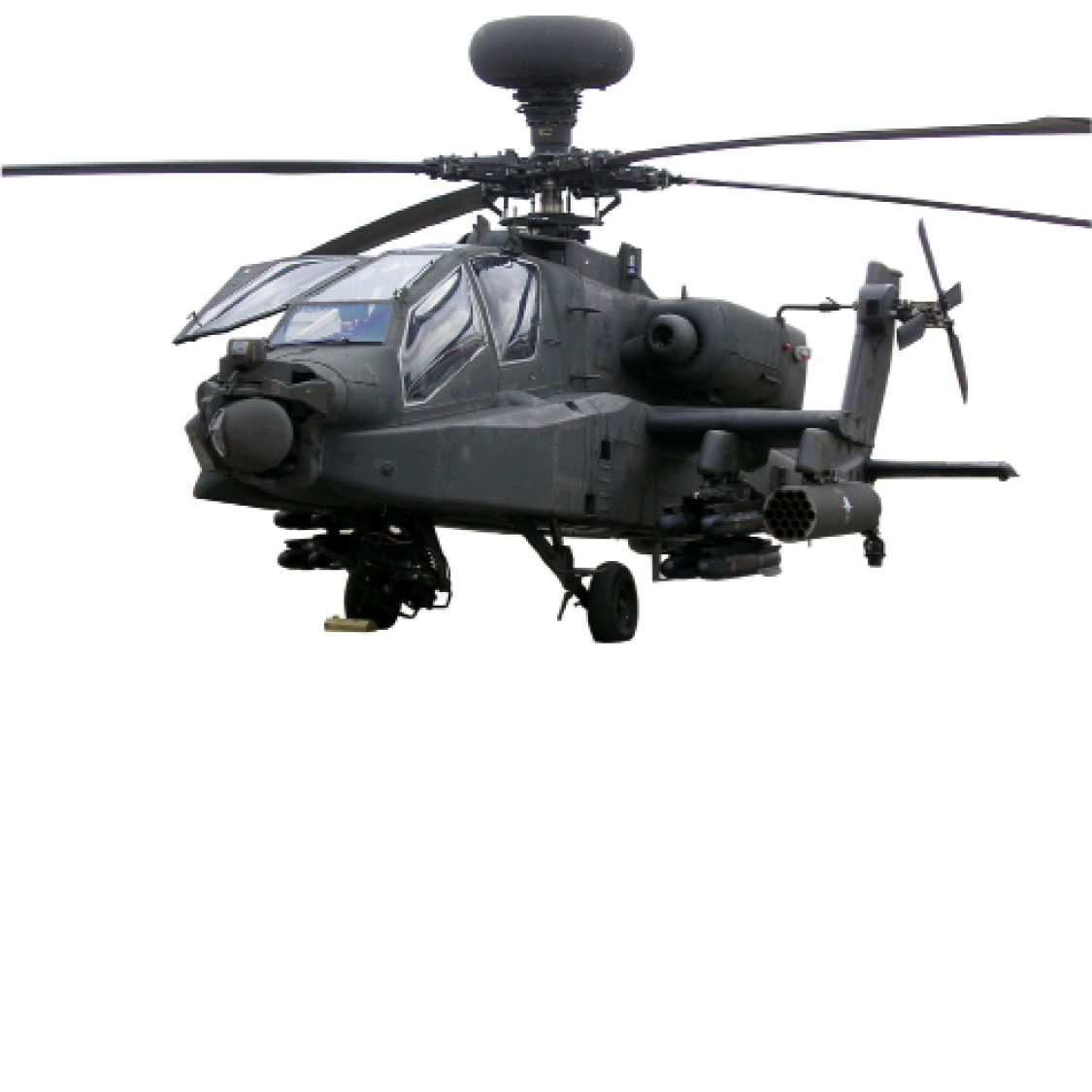 This attack helicopter is painted black so it can fly missions at night and not - photo 9