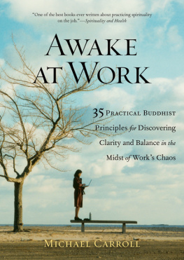 Michael Carroll Awake at Work: 35 Practical Buddhist Principles for Discovering Clarity and Balance in the Mids t of Works Chaos