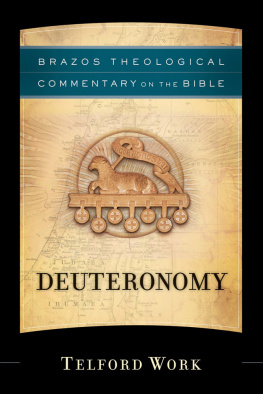 Telford Work - Deuteronomy