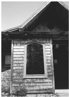 The shape of the window at this Japanese-style zendo is derived from the head - photo 3