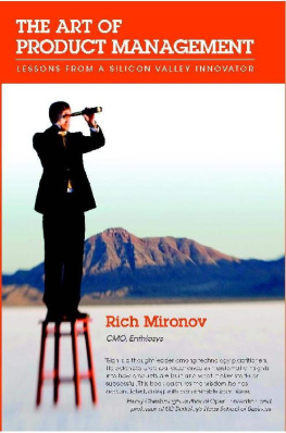 Rich Mironov - The Art of Product Management: Lessons from a Silicon Valley Innovator