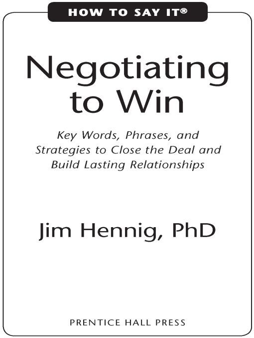 Table of Contents This master negotiator shares his best practices and proven - photo 1